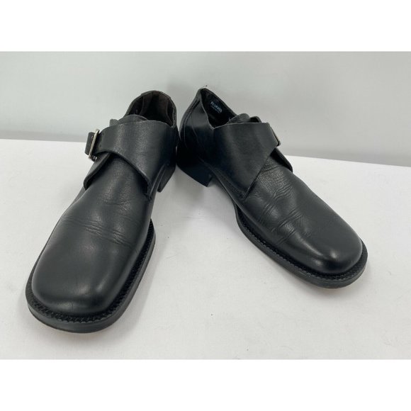 Bally Pedrano Luxurious Black Leather Ankle Buckle Shoes Boots Men's Sz 9.5 US - Picture 9 of 12